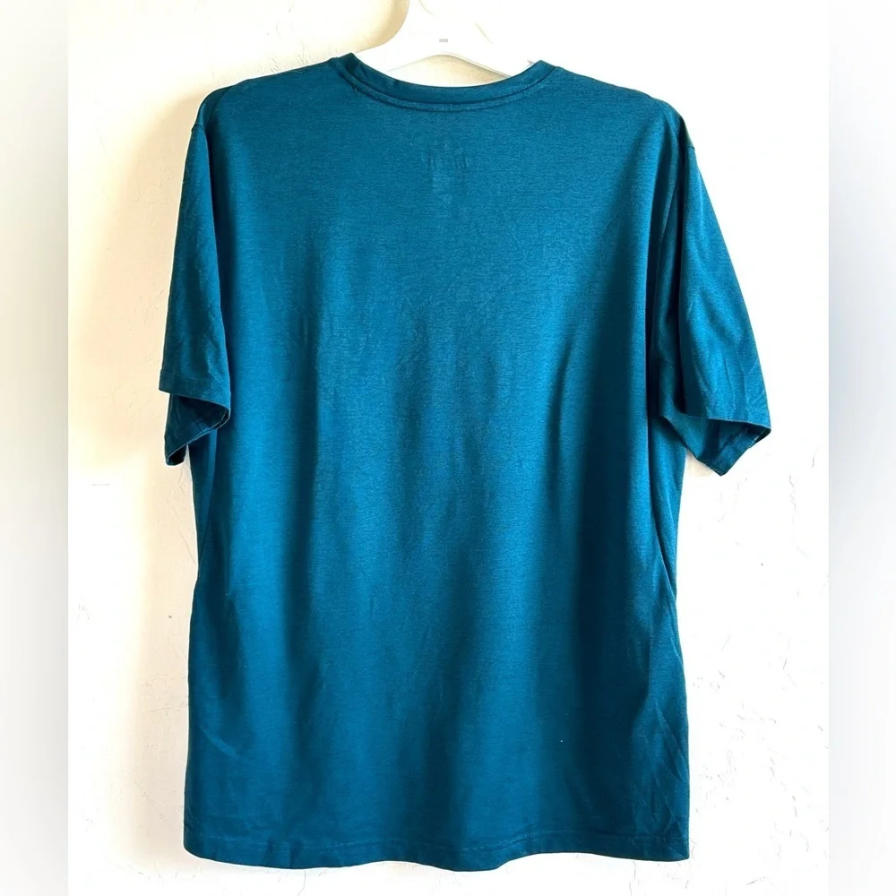 Nike Men's Teal Blue/Green Dri-FIT Athletic Short Sleeve Active Tee Sz L